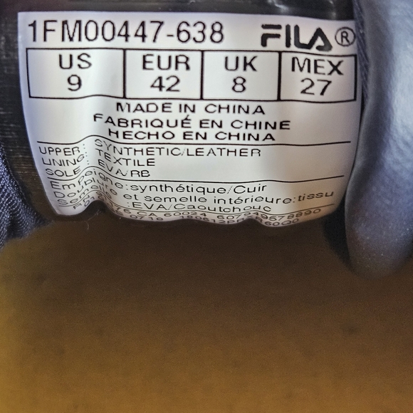 FILA ORIGINAL FITNESS RETRO MEN SHOE SZ 9 LIKE NEW! RED, YELLOW, NAVY - Picture 10 of 13